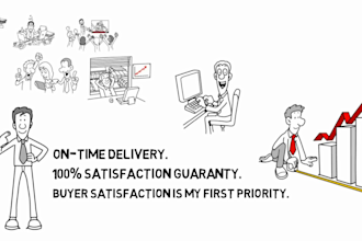 draw professional eyecatching whiteboard animation video