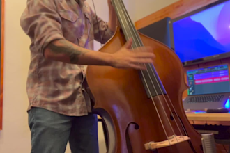 lay down a smooth, woody bassline