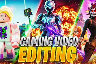 do gaming video editing for tiktok and youtube videos