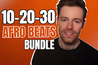 make or remake 5 to 30 custom afrobeats reggaeton with stems