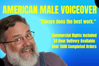 record an american male voiceover