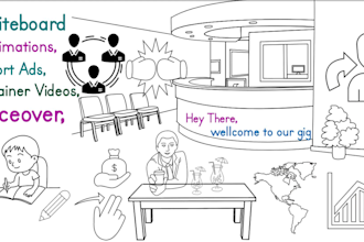 create whiteboard animations, videoscribe sketch, doodly, vyond explainer video