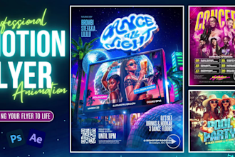 stunning motion flyer animation for your flyer