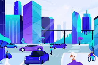 create 2d motion graphics UI animation video