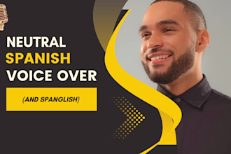 record a spanish voice over for you