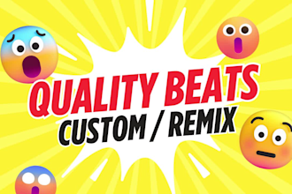 remake or make original beats, with full rights and stems
