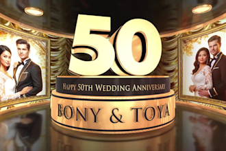 do a birthday photo slideshow video, anniversary,  memorial, graduation, retire