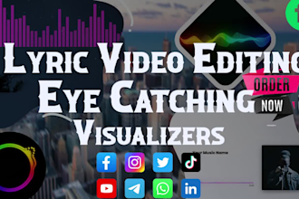 make an aesthetic lyrics video for youtube in 24 hours