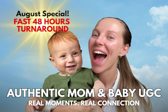 create mom and baby, lifestyle, beauty ugc