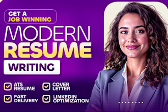 write your CV, resume, cover letter and optimize linkedin