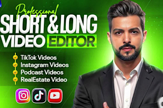edit short form videos for tiktok, reels and youtube shorts