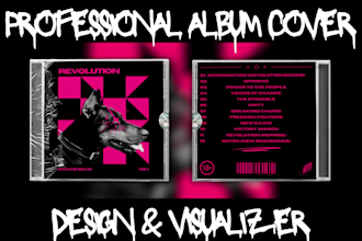 design cover art for your music album, mixtape, ep, with booklet