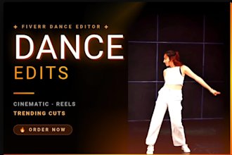 edit engaging dance reels, shorts, and promo videos in 24hrs