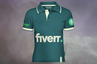 create print golf polo t shirt design and mockup for you