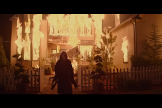 do realistic cinematic 3d trailer, short film vfx,  3d horror, fire effect