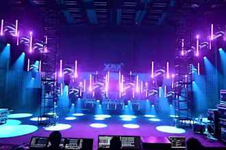 create custom dj visuals, vj loops and led screen animations