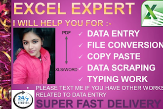 do data entry data scraping file instant phototyping