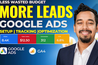 setup and manage google ads PPC campaigns for local business lead generation