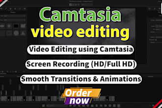 do professional camtasia video editing and screen recording