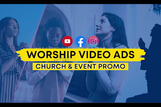 do event promo, church and worship promo, christian gospel video ads