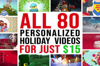 make 80 personalized holiday greeting videos like mother day