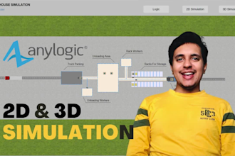 make anylogic 2d and 3d simulation models