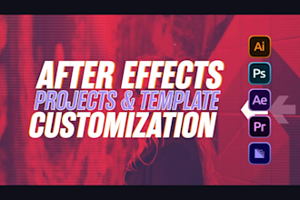 do after effects, premiere pro work and edit templates for you