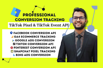 fix or setup tiktok pixel, tiktok event api, pinterest tag