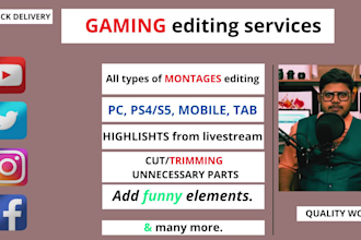 edit your video game montage,  trailers, movies, highlights