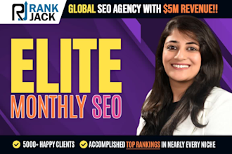 elite monthly white hat SEO backlinks service