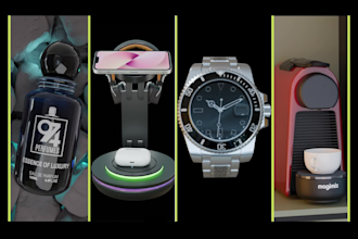 create realistic 3d product animation for amazon shopify ads