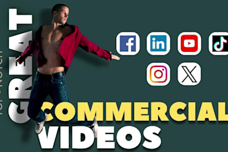 create brand commercial, tv commercial or promotional explainer video ads