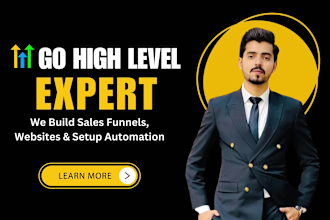 be gohighlevel, clickfunnels 2, ghl sales funnel, website n automation expert