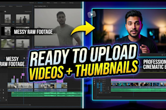 create ready to upload youtube videos with thumbnail