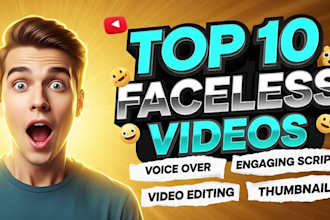 do high quality faceless video editing for faceless youtube channels
