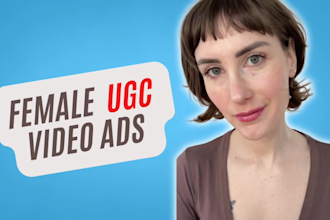 create female spokeperson ugc video ad for instagram tiktok