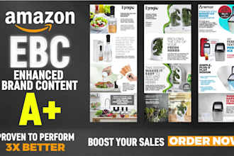 design amazon ebc enhanced brand content, a plus page