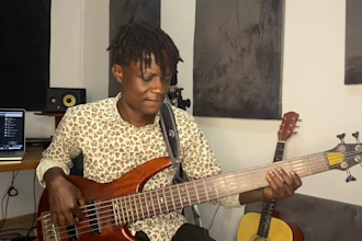 be your pro level session bass player