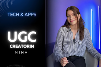 produce a ugc tech video for social media in german
