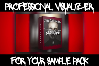 create video visualizer for your sample pack, loop kit, drum kit
