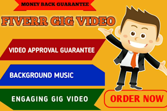 create awesome gig video for fiverr gigs