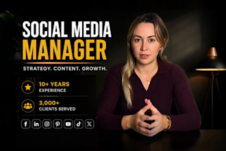 be your social media manager and content creator