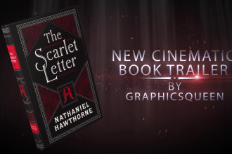 create a cinematic book promo trailer video