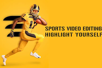 edit american football highlights of sports video