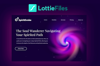 create custom lottie and web animation for your website