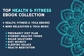 deliver 100 to 12000 health fitness recipe ebooks with resale rights