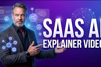 create saas ai explainer video, saas demo video and software product animation