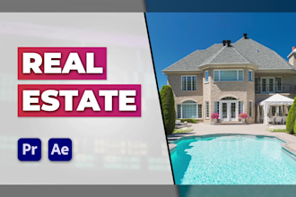 do real estate or home tour video editing