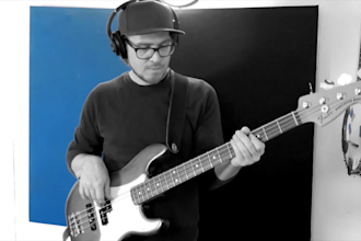 record bass guitar for your reggae or ska track