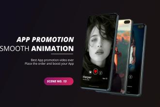 create a best mobile app promo video for play store and app store